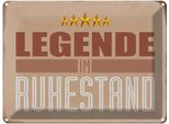 Vianmo Insegna Di Latta 30X40 Cm Retro Legende Im Ruhestand
