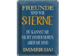 Vianmo Insegna Di Latta 40X30 Cm Freunde Sind Wie Sterne Immer Da