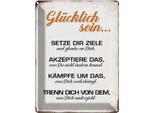 Vianmo Insegna Di Latta 40X30 Cm GlüCklich Sein Glaube An Dich