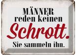 Vianmo Insegna Di Latta 30X40 Cm MäNner Reden Keinen Schrott