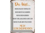 Vianmo Insegna Di Latta 40X30 Cm Du Bist Mein Lieblingsmensch