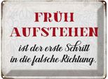 Vianmo Insegna Di Latta 30X40 Cm FrüH Aufstehen Falsche Richtung