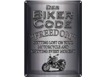 Vianmo Insegna Di Latta 40X30 Cm Motorrad Biker Code Freedom Getting