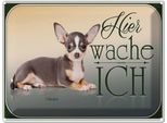 Vianmo Insegna Di Latta 30X40 Cm Hund Welsh Corgi Hier Wache Ich