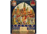 Vianmo Insegna Di Latta 40X30 Cm Polen Krakow Polska Pologne