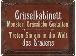 Vianmo Insegna Di Latta 30X40 Cm Gruselkabinett Treten Sie Ein