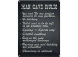 Vianmo Insegna Di Latta 40X30 Cm Man Cave Rules MäNner Regeln
