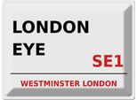 Vianmo Insegna Di Latta 30X40 Cm London Westminster London Eye SE1