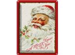 Vianmo Insegna Di Latta 40X30 Cm Santa Claus Fest Christmas