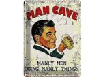 Vianmo Insegna Di Latta 40X30 Cm Retro Man Cave Manly Men Manly Things