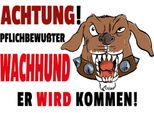 Vianmo Insegna In Legno 30X40 Cm Achtung PflichtbewußTer Hund