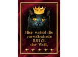 Vianmo Insegna In Legno 40X30 Cm Hier Wohnt Katze Der Welt