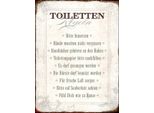 Vianmo Insegna In Legno 40X30 Cm Toiletten Regeln Haus