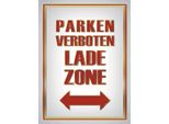 Vianmo Insegna In Legno 40X30 Cm Parken Verboten Ladezone
