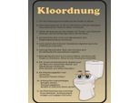 Vianmo Insegna In Legno 40X30 Cm Kloordnung Toilette Wc Regeln