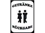 Vianmo Insegna In Legno 40X30 Cm GeträNke RüCkgabe Wc Lustig