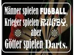 Vianmo Insegna In Legno 30X40 Cm MäNner FußBall Aber GöTter Darts