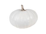 Clayre & Eef Decorazione Zucca Ø 17X13 Cm Poliresina Bianca