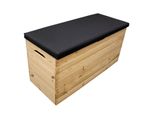 4Iq 200L Pinebox Con Cuscino In Legno 100X40X50 Cm
