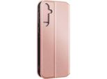 Avizar, Custodia In Pelle Finta Classic Edition Per Samsung Galaxy A55 5G, Oro Rosa
