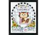 Kit Per Ricamo A Punto Croce Design Works "Pulisci Il Sedile, Gatto"", Schema Contato, 20X25Cm"