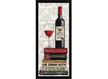 Confezione Da Ricamo A Punto Croce Design Works "Vino Rosso"", Schema Contato, 15X36Cm"