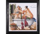 Confezione Da Ricamo A Punto Croce Design Works "Bath Beauties"", Schema Contato, 30X30Cm"