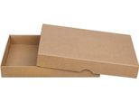 Scatola Pieghevole 16,2 X 22,5 X 2,5 Cm, Marrone, Coperchio, Cartone Kraft Giada - Set Da 10