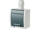 Presa Singola A Superficie, Ermetica, Grigia, IP65, Aquant 1241-65, Elektro-Plast