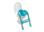 Thermobaby - Seggiolino Per Bambini - Kiddyloo - Kiddyloo - Ingegnoso, Divertente E Igienico - Piedini Regolabili - Gradini Antiscivolo - Compatto E Pieghevole - Da 18 Mesi - France - Blu