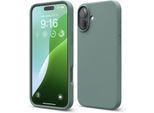 Custodia Elago In Silicone Premium Per Iphone 16 Plus Verde Notte