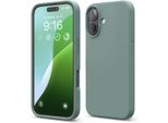 Custodia Elago In Silicone Premium Per Iphone 16 Verde Notte