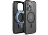 Elago Magsafe Hybrid Clear Case Per Iphone 16 Pro Soft Feeling Grigio Scuro / Nero