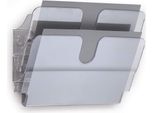 Durable Espositore Da Parete Flexiplus 2 A4 Orizzontale, 2 Pezzi, Trasparente, 1709014400