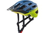 Cratoni Allrace (Mtb) Casco Da Bici Taglia M/L (56-61Cm) Blu/Giallo Opaco, Blu/Giallo