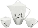 Servizio Da Tè In Porcellana Selvatica (Teiera 1600Ml, Lattiera 150Ml, Zuccheriera 150Ml)