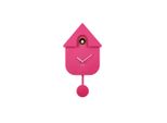 Karlsson Wanduhr Karlsson , Pink , Kunststoff , 21.5x41x8.5 cm , Dekoration, Uhren, Wanduhren