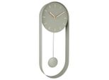 Karlsson Wanduhr Penndulum Charm , Grün , Metall , 20x50x5 cm , Dekoration, Uhren, Wanduhren
