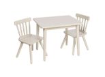 Jimmylee Kindersitzgruppe , Beige , Holz , Kautschukholz , vollmassiv , Kinder- & Jugendzimmer, Kindermöbel, Kindersitzmöbel & -tische,