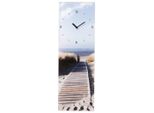 Euroart Wanduhr , Mehrfarbig , Glas , 20x60x3.1 cm , Dekoration, Uhren, Wanduhren