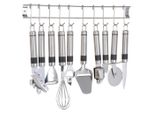 Xxxl Küchenhelferset , Silber , Metall , 9-teilig , 50 cm , Kochen, Küchenhelfer, Küchenhelfer Sets