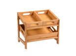 Kesper Küchenregal , Natur , Holz , Bambus , 26x39.50x34.50 cm , FSC 100% , Küchen, Küchenmöbel, Küchenregale