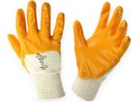 Kixx Guanti Da Lavoro In Nitrile Taglia 8 Giallo Cotone