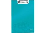 Leitz 4199-00-51 Cartella Per Appunti Wow, Din A4, Polistirolo, Blu Ghiaccio