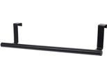 Excellent Houseware Appendino Per Porta, Acciaio Inossidabile, 36X8 Cm, Nero
