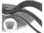 Spazzola Sigillante Autoadesiva 7×4Mm 20M Grigio Guarnizione Porta 3M Spazzola Adesiva Sigillante Per Porte