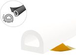 Guarnizione Per Finestra Guarnizione Per Porta Guarnizione In Gomma Epdm Profilo D 9×7,5 Mm 5M Bianco Autoadesivo