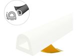 Guarnizione Per Finestra Guarnizione Per Porta Guarnizione In Gomma Epdm Profilo D 12×10 Mm 5M Bianco Autoadesivo