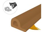 Guarnizione Per Finestre Guarnizione Per Porte Guarnizione In Gomma Epdm Profilo P 9×5,5 Mm 30 M Marrone Autoadesivo