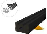Guarnizione Per Finestre Guarnizione Per Porte Guarnizione In Gomma Profilo E Epdm 10×6 Mm 50 M Nero Autoadesivo